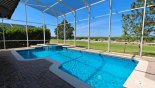 Spacious rental Highlands Reserve Villa in Orlando complete with stunning Totally private south west facing pool & spa with golf course views (photos taken in the morning)