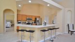 Fully fitted kitchen with breakfast bar and 5 bar stools from Highlands Reserve rental Villa direct from owner