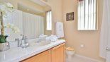 Villa rentals in Orlando, check out the Bathroom 3 with bath and shower over, single sink and WC