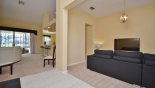 Emerald + 11 Villa rental near Disney with View from entrance to living room and expansive family room