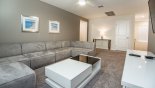 Spacious loft with comfortable sectional sofa set - www.iwantavilla.com is your first choice of Villa rentals in Orlando direct with owner