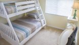Bedroom 4 - Bunk Beds - www.iwantavilla.com is the best in Orlando vacation Villa rentals