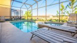 Villa rentals in Orlando, check out the Pool deck with 4 sun loungers