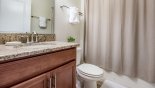 Villa rentals in Orlando, check out the Family bathroom 5 with bath & shower over