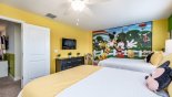 Spacious rental Champions Gate Villa in Orlando complete with stunning Bedroom #9 with wall-mounted Smart TV