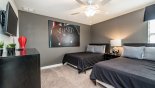 Villa rentals in Orlando, check out the Bedroom #7 with wall-mounted Smart TV & Darth Vader theming