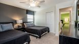Spacious rental Champions Gate Villa in Orlando complete with stunning Bedroom #7 with 2 x queen-size beds