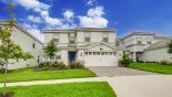 Spacious rental Champions Gate Villa in Orlando complete with stunning View of villa from street