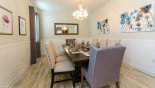 Villa rentals near Disney direct with owner, check out the Attractively decorated dining room with table & 8 chairs