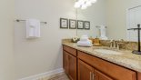 Orlando Villa for rent direct from owner, check out the Master 2 ensuite bathroom with large walk-in shower, dual sinks & WC