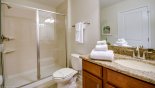 Ensuite bathroom #5 with walk-in shower from Fiji 5 Villa for rent in Orlando