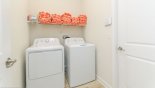 Villa rentals in Orlando, check out the Laundry room with washer & dryer