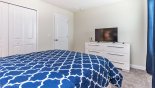 Bedroom #3 with LCD cable TV from Majesty Palm 8 Villa for rent in Orlando