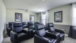 Orlando Villa for rent direct from owner, check out the Cinema room with 9 comfortable leather cinema seats