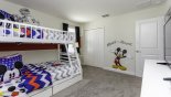 Maui 5 Villa rental near Disney with Bedroom #8 with bunk bed (twin over full-size) and 43