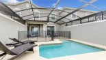 Spacious rental Champions Gate Townhouse in Orlando complete with stunning Pool deck with 2 sun loungers