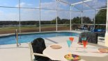 Villa rentals in Orlando, check out the View from covered lanai towards pool