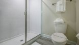 Jack & Jill bathroom #4 with walk-in shower from Champions Gate rental Villa direct from owner