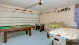 Spacious rental Highlands Reserve Villa in Orlando complete with stunning Games room with table foosball, pool table, air hockey & magnetic darts