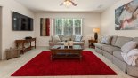Villa rentals in Orlando, check out the Family room with wall mounted 75