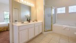 Condo rentals near Disney direct with owner, check out the Jack & Jill bathroom with walk-in shower and bath