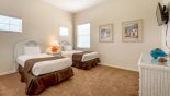 Spacious rental Bahama Bay Resort Condo in Orlando complete with stunning Bedroom 3 with twin sized beds