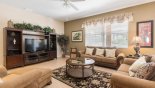 Family room with views on to the pool deck from The Shire at West Haven rental Villa direct from owner
