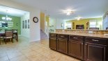 Villa rentals in Orlando, check out the kitchen viewed towards dining room