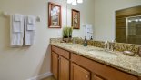 Villa rentals near Disney direct with owner, check out the Master 2 ensuite bathroom with large walk-in shower. his & hers sinks & WC