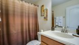 Villa rentals near Disney direct with owner, check out the Family bathroom #4 with bath & shower over