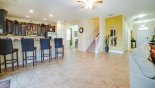 Orlando Villa for rent direct from owner, check out the Kitchen with breakfast bar & 4 bar stools