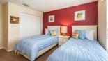 Twin bedroom #3 with large built-in wardrobe from Paradise Palms Resort rental Villa direct from owner