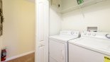 Villa rentals in Orlando, check out the Laundry facility with washer & dryer so no need to pack too many clothes