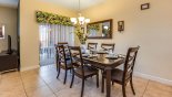 Villa rentals near Disney direct with owner, check out the Dining area seating 6 persons and sliding door access onto pool deck