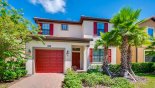 Spacious rental Solterra Resort Villa in Orlando complete with stunning View of villa from street