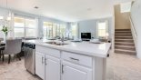 Kitchen island with plenty of counter-top space with this Orlando Villa for rent direct from owner