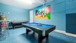 Villa rentals in Orlando, check out the The Disney themed games room is the perfect place to take a break from the sun