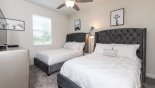 Animal themed bedroom 2 with ceiling fan & large chest of drawers from Champions Gate rental Villa direct from owner