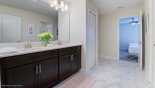 Spacious rental Champions Gate Villa in Orlando complete with stunning Jack & Jill Bathroom 4 with separate WC & double walk in shower