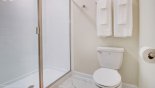 Jack & Jill Bathroom 4 with WC & double walk in shower from Champions Gate rental Villa direct from owner