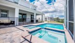 View from pool deck towards villa - www.iwantavilla.com is the best in Orlando vacation Villa rentals