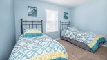Bedroom #4 with twin beds from Bermuda 1 Townhouse for rent in Orlando