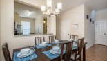 Townhouse rentals in Orlando, check out the Dining area with easy access to kitchen