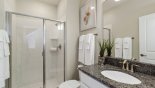 Townhouse rentals in Orlando, check out the Ground floor family bathroom #3 with walk-in shower