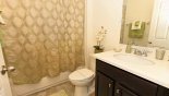 Villa rentals in Orlando, check out the Jack & Jill bathroom  #3 with bath & shower over