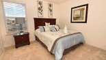 Bedroom #6 with queen sized bed - www.iwantavilla.com is your first choice of Villa rentals in Orlando direct with owner