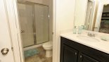 Jack & Jill bathroom  #5 with walk-in shower - www.iwantavilla.com is the best in Orlando vacation Villa rentals