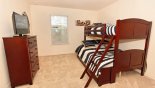 Bedroom # 4 with bunk beds (twin over full-size) & LCD cable TV from Tahiti 3 Villa for rent in Orlando
