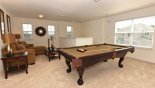 Villa rentals in Orlando, check out the Upstairs gaming loft viewed towards quiet seating area