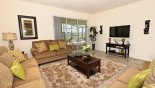 Villa rentals near Disney direct with owner, check out the Family room with large LCD cable TV & DVD